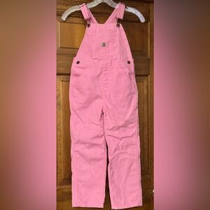 Carhartt Girls 6X NICE 100% Cotton Bib Overalls Multi-Pocket Adjustable Straps